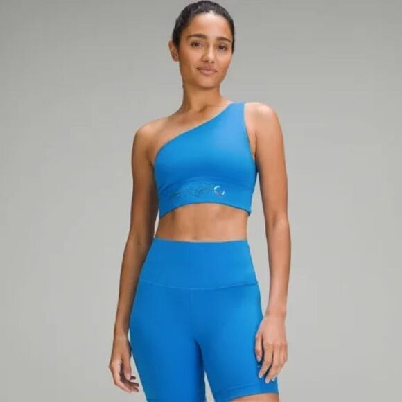 lululemon Align™ Asymmetrical Bra Light Support C/D Blue NWT in packaging - Picture 4 of 7